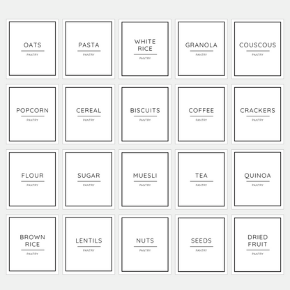 Pantry Labels