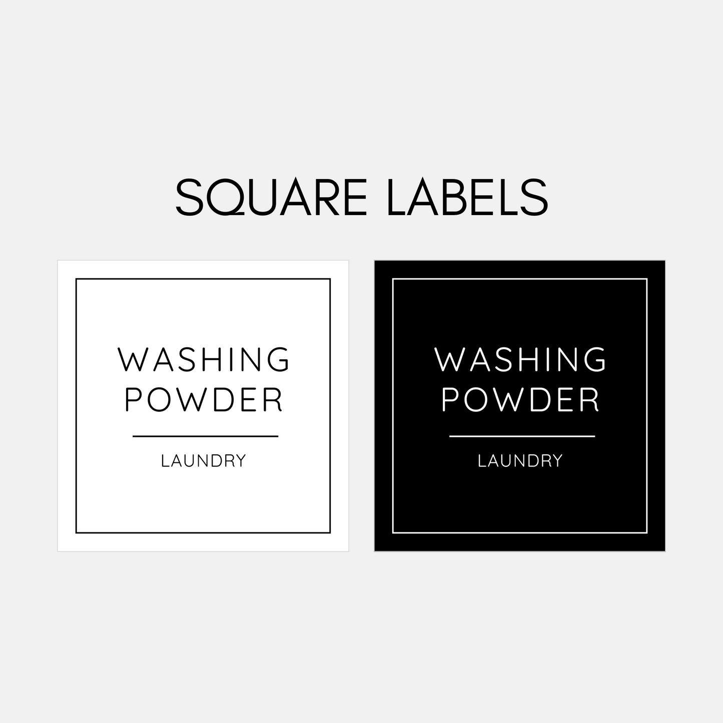 Laundry/Cleaning Labels
