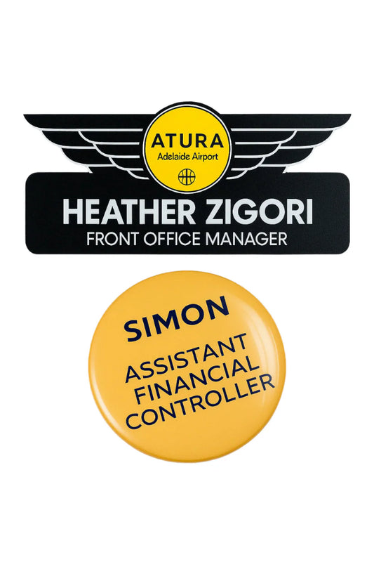 Custom Shaped Name Badge
