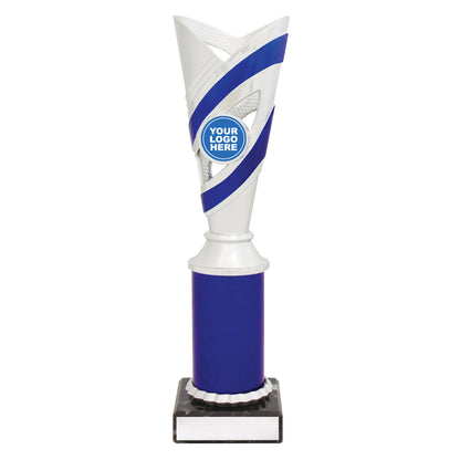 Curve Cups - Silver / Blue