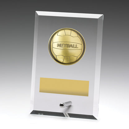Glass Plaques - Netball
