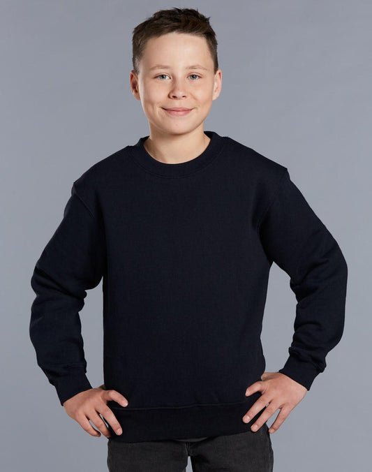 [FL01K] Kids Crew Neck Fleecy Sweater