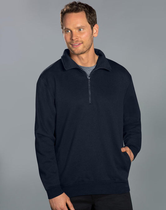 [FL02] 1/2 zip collar fleecy sweat