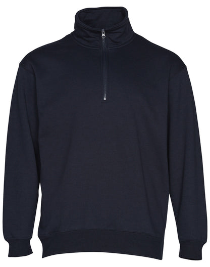 [FL02] 1/2 zip collar fleecy sweat