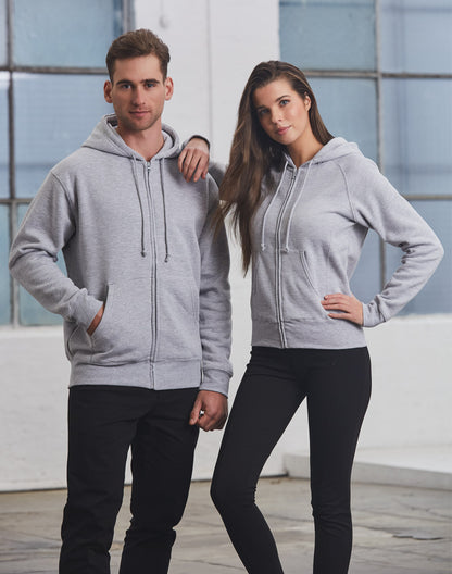 [FL04] Ladies' full-zip fleecy hoodie