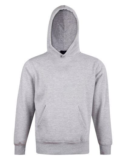 [FL09K] Kids' Close Front  Contrast Fleecy Hoodie