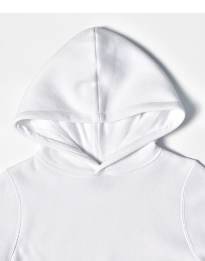 [FL09K] Kids' Close Front  Contrast Fleecy Hoodie