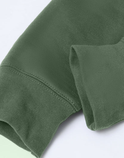 [FL09] Adult's Close Front  Contrast Fleecy Hoodie