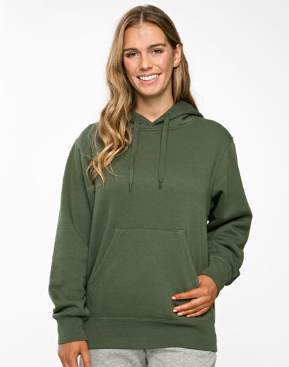 [FL09] Adult's Close Front  Contrast Fleecy Hoodie