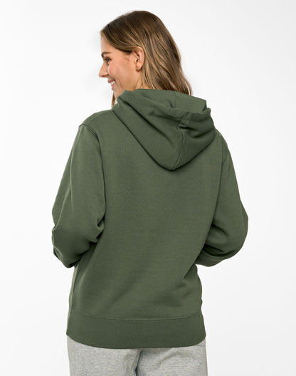 [FL09] Adult's Close Front  Contrast Fleecy Hoodie