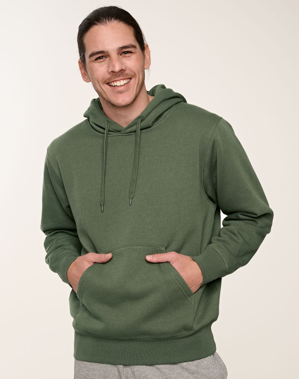 [FL09] Adult's Close Front  Contrast Fleecy Hoodie