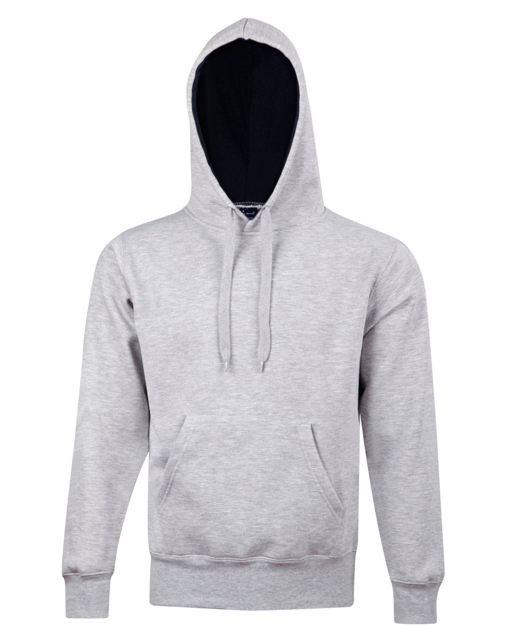 [FL09] Adult's Close Front  Contrast Fleecy Hoodie
