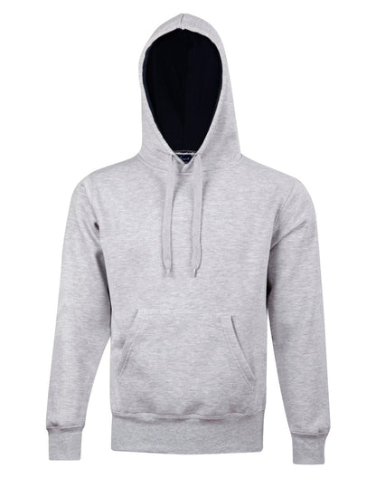 [FL09] Adult's Close Front  Contrast Fleecy Hoodie
