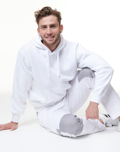 [FL09] Adult's Close Front  Contrast Fleecy Hoodie