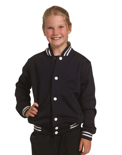 [FL11K] Kid's Fleece Varsity Jacket