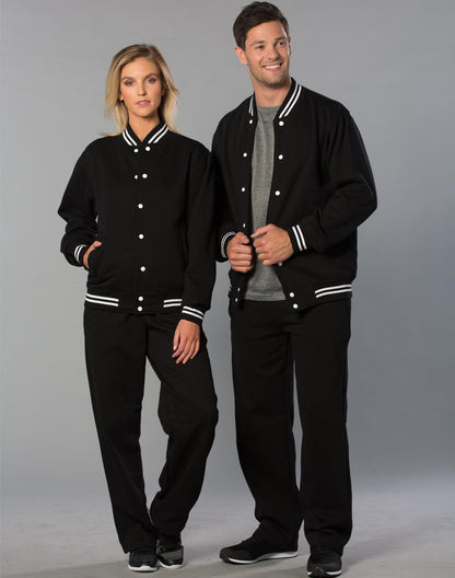 [FL11] Adult's Fleece Varsity Jacket