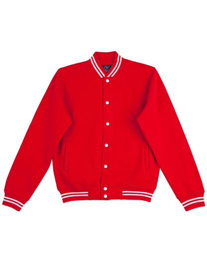 [FL11] Adult's Fleece Varsity Jacket