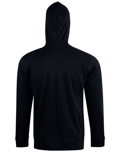 [FL17] Men's Full Zip Contrast Fleece Hoodie