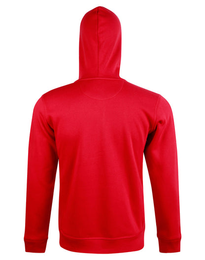 [FL17] Men's Full Zip Contrast Fleece Hoodie