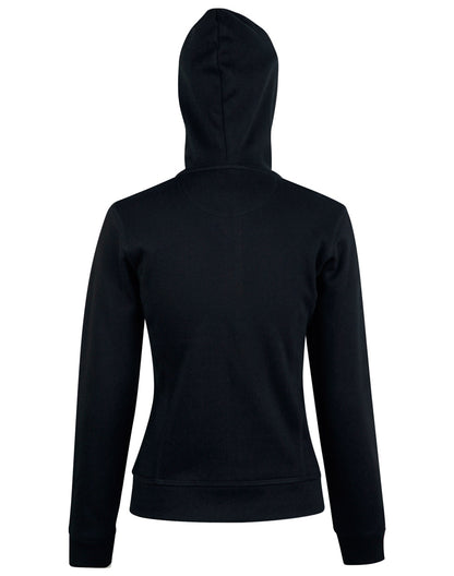 [FL18] Ladies' Full Zip Contrast Fleece Hoodie