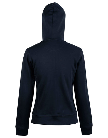 [FL18] Ladies' Full Zip Contrast Fleece Hoodie