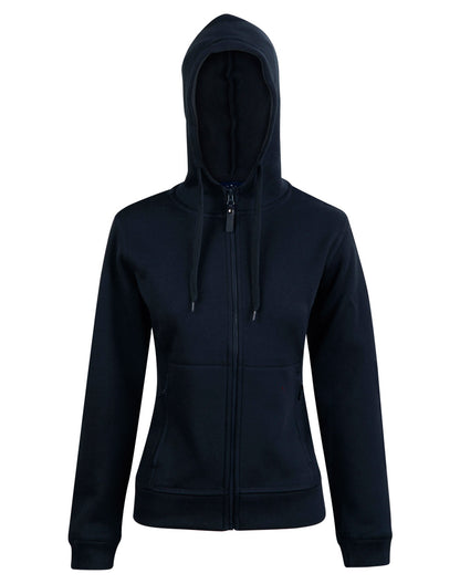 [FL18] Ladies' Full Zip Contrast Fleece Hoodie