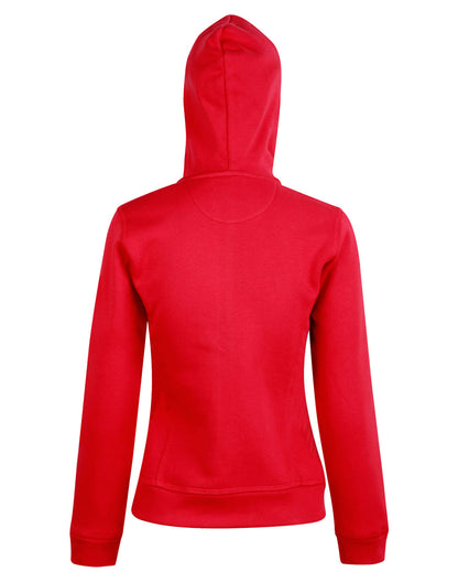 [FL18] Ladies' Full Zip Contrast Fleece Hoodie