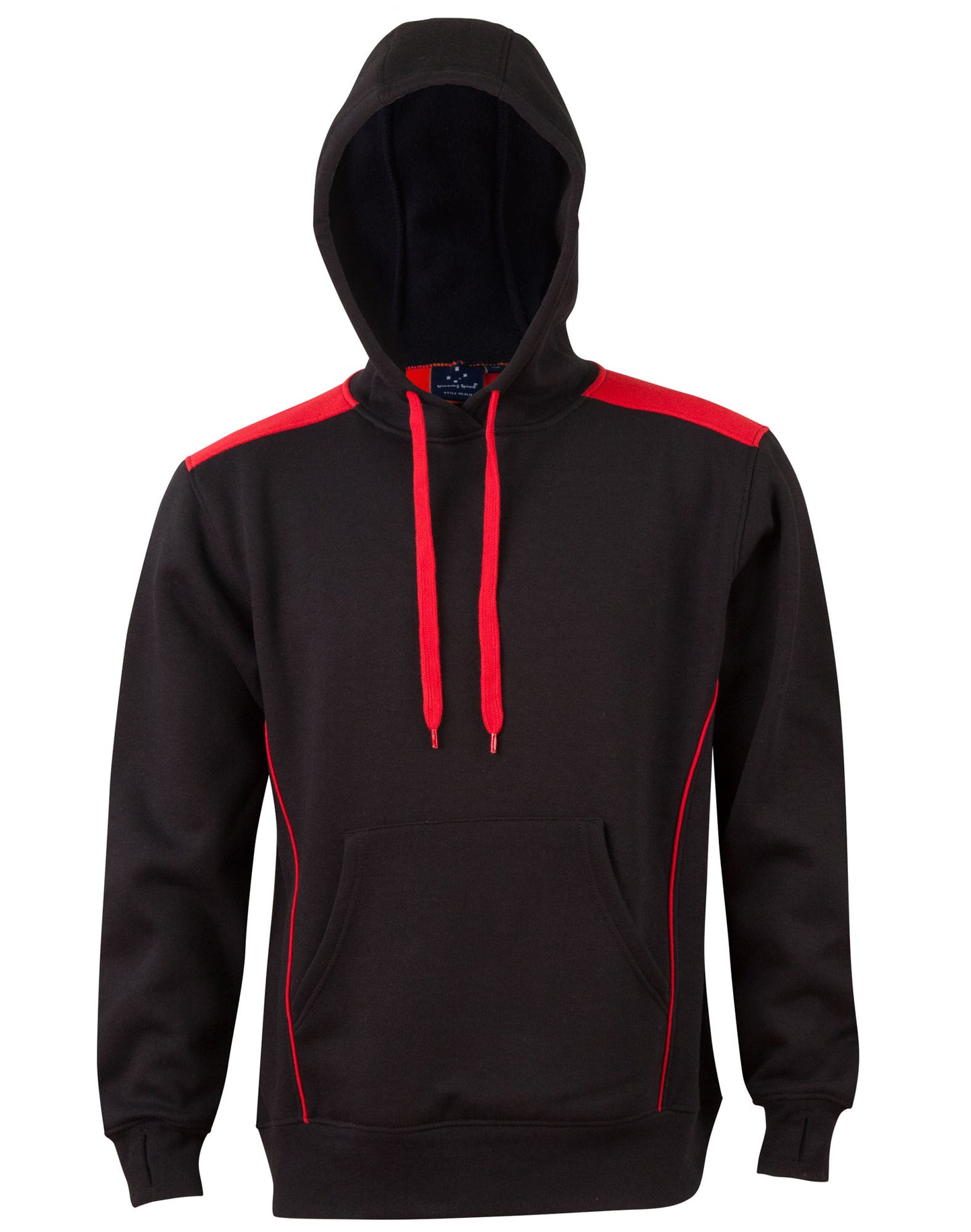 [FL19] Adult's Kangaroo Pocket Contrast Hoodie