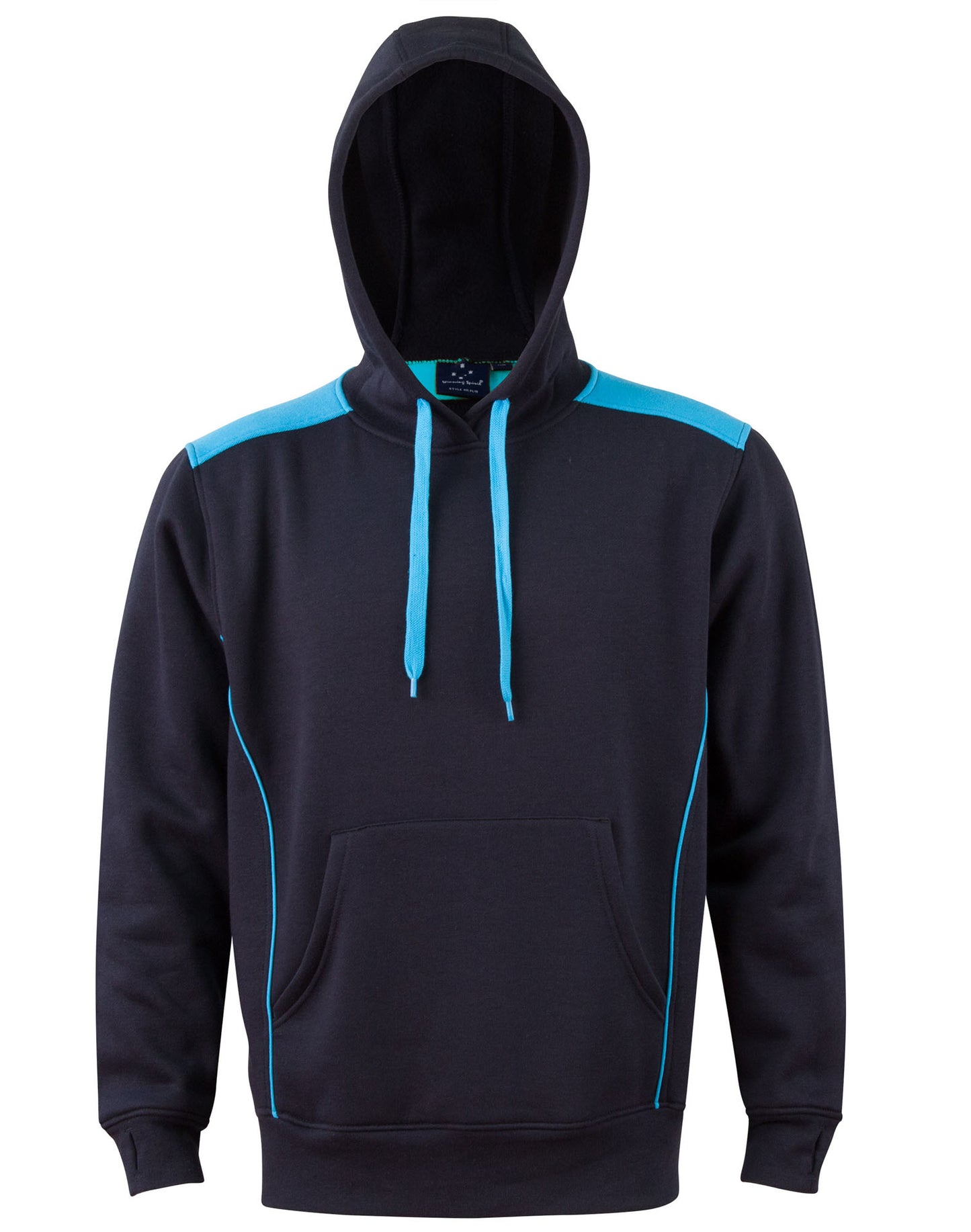 [FL19] Adult's Kangaroo Pocket Contrast Hoodie