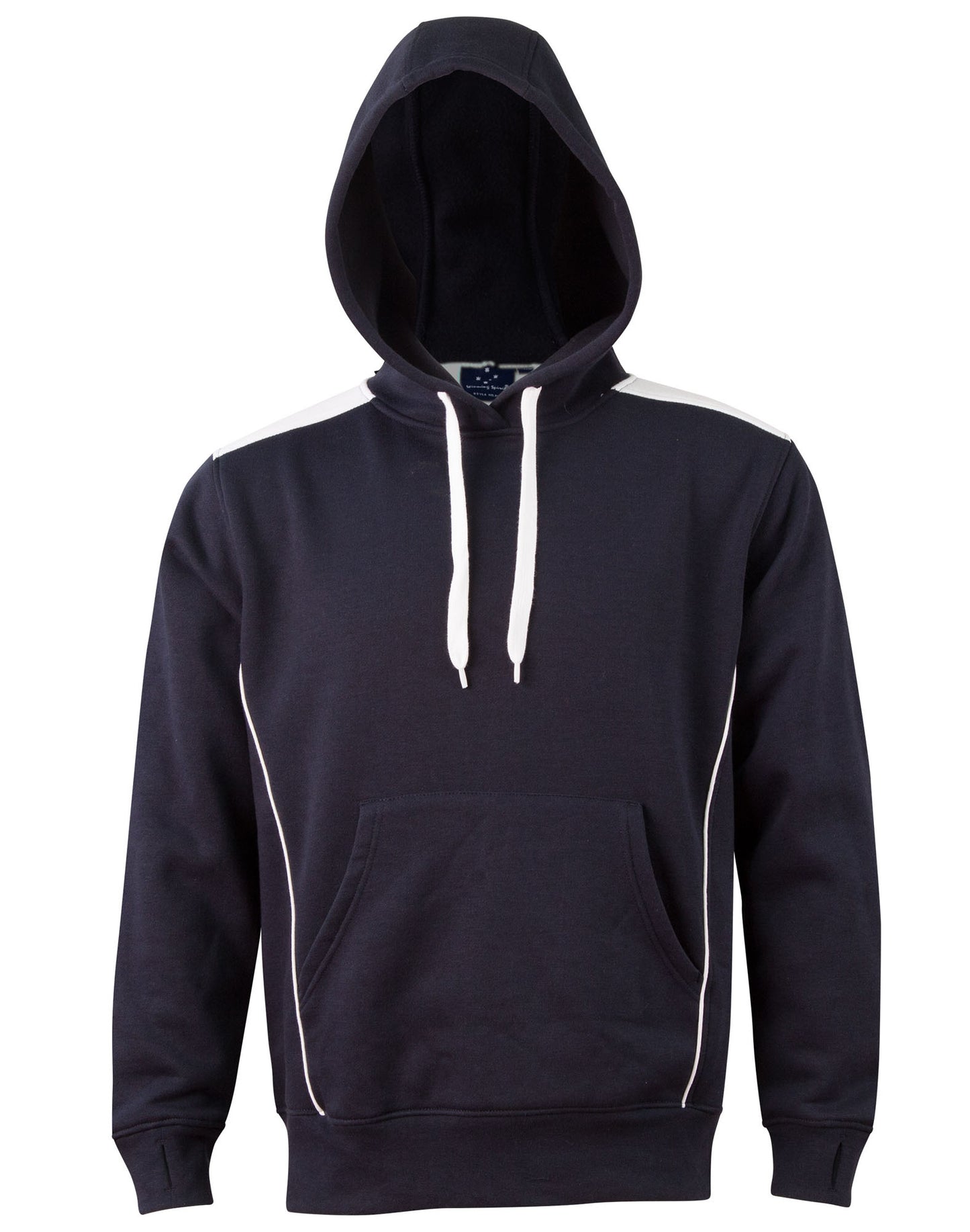 [FL19] Adult's Kangaroo Pocket Contrast Hoodie