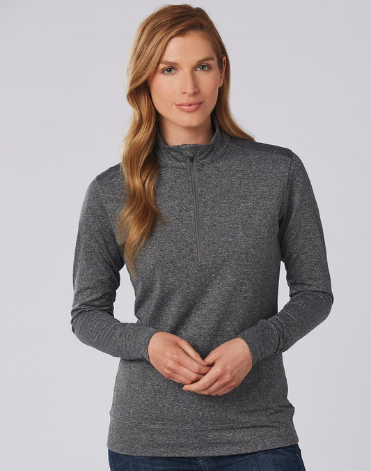 [FL26] Ladies' Half Zip L/S Sweat Top