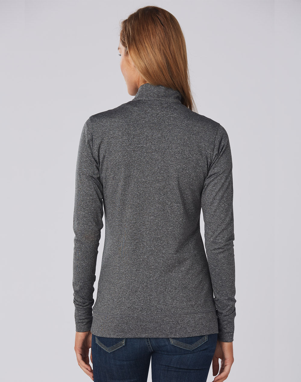 [FL26] Ladies' Half Zip L/S Sweat Top