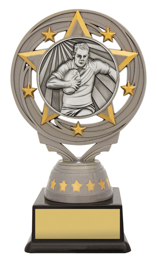 Silver Male Rugby Torch