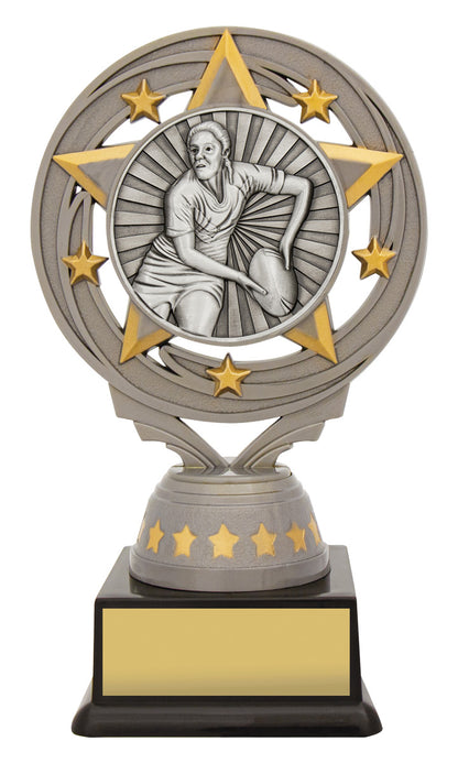 Silver Female Rugby Torch