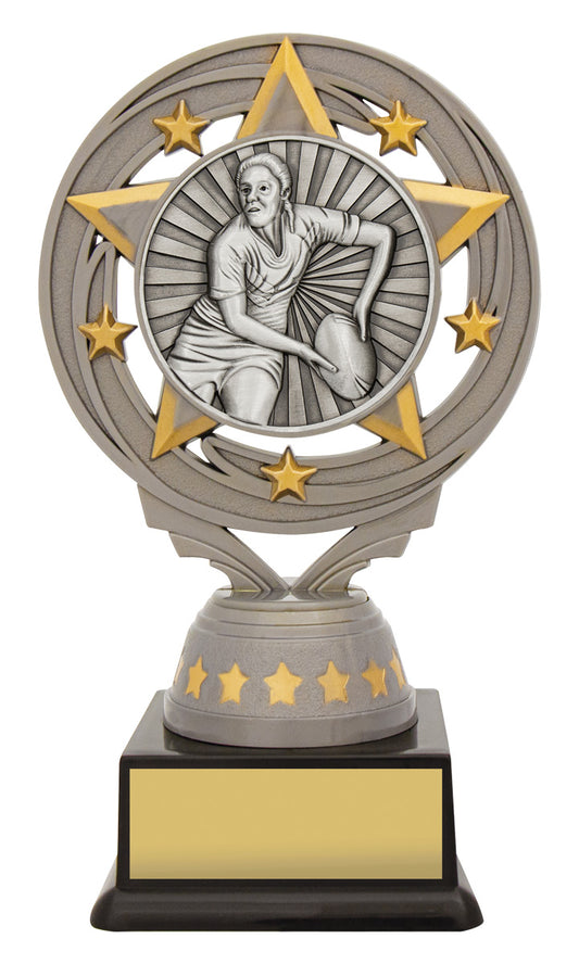 Silver Female Rugby Torch
