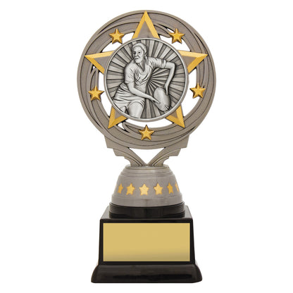 Silver Female Rugby Torch