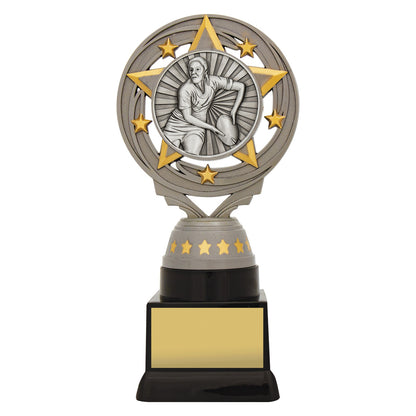 Silver Female Rugby Torch