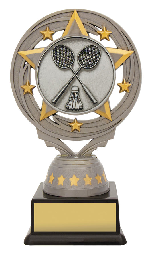 Silver Badminton Torch