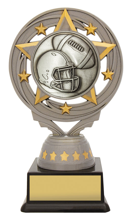 Silver American Football Torch
