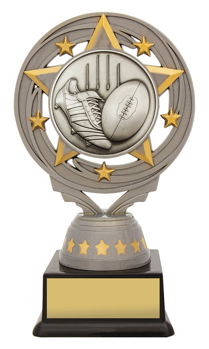 Silver Aussie Rules Torch