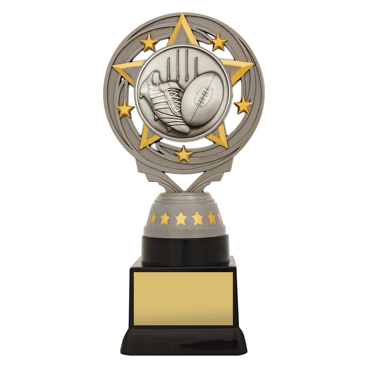 Silver Aussie Rules Torch