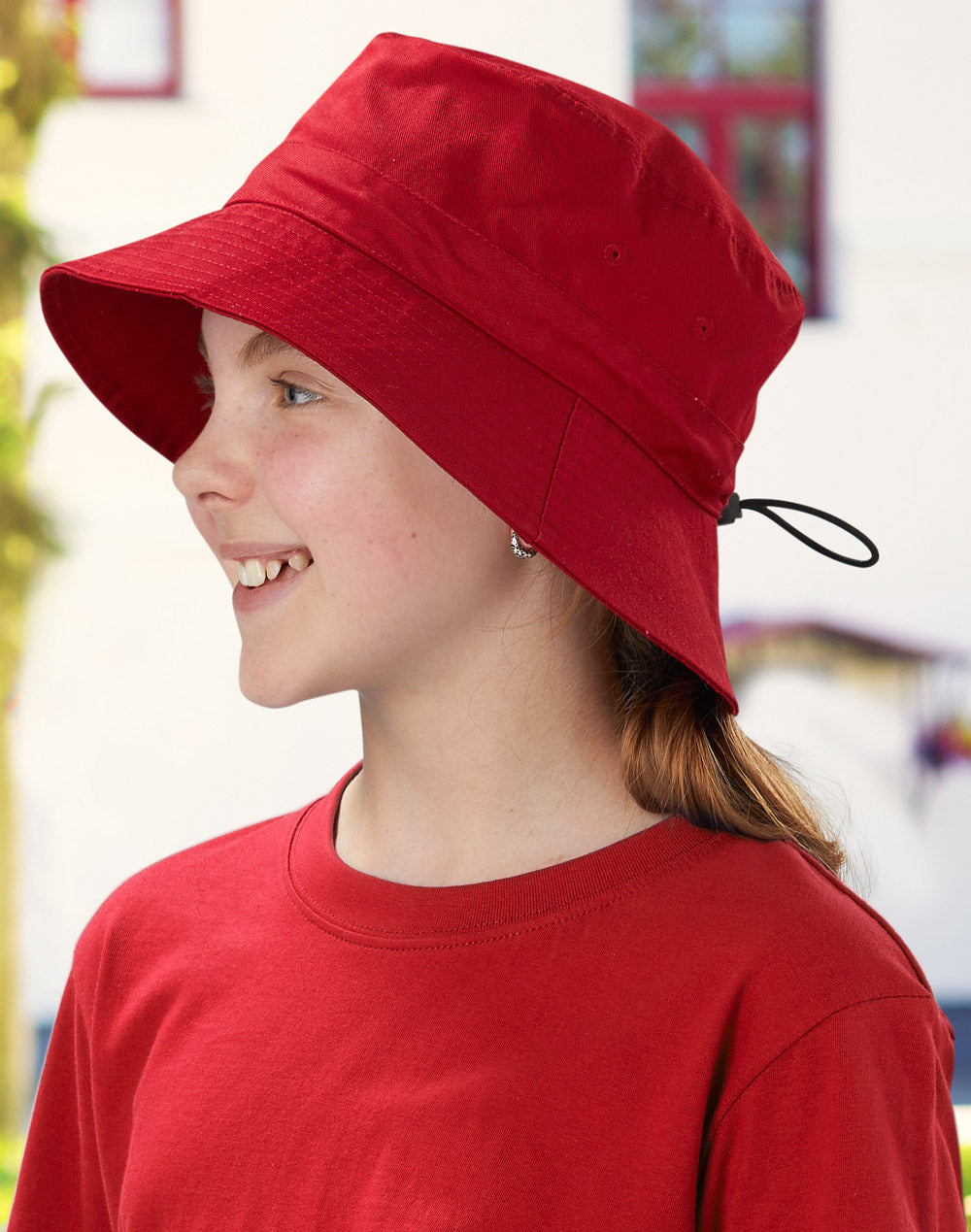 [H1034] Bucket hat with toggle