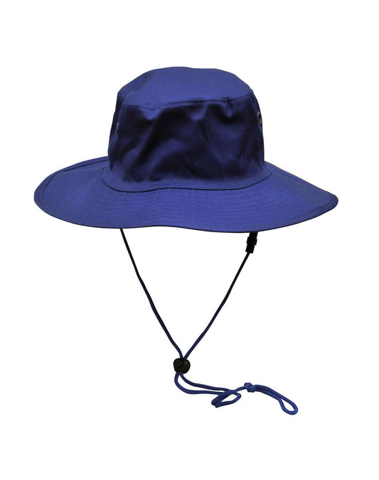 [H1035] Surf hat with clip on chin strap