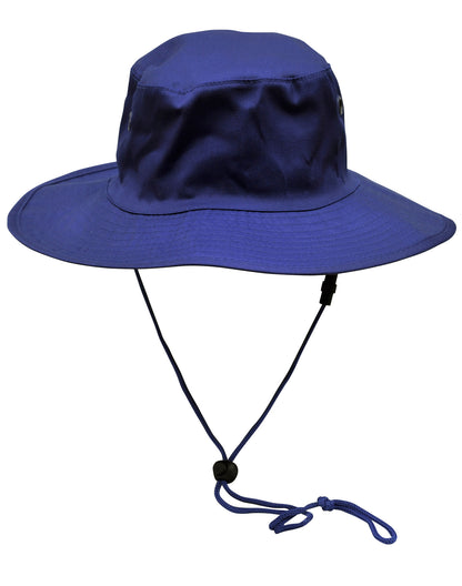 [H1035] Surf hat with clip on chin strap
