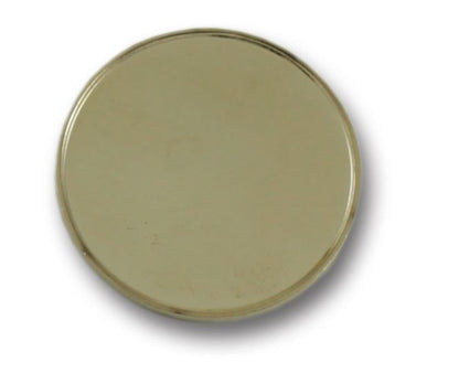 Golf metal ball marker with doming