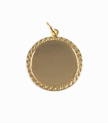 Engravable Gold Round 25mm Insert (IL22G) - Use With IL18G & IL17G