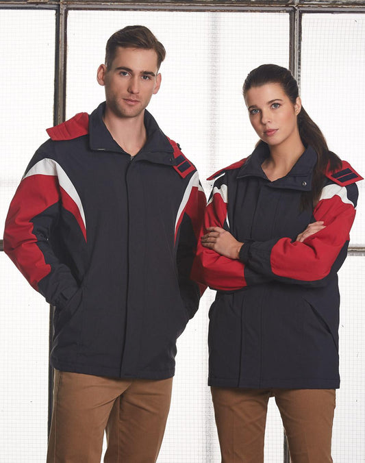 [JK28] bathurst tri-color jacket with hood