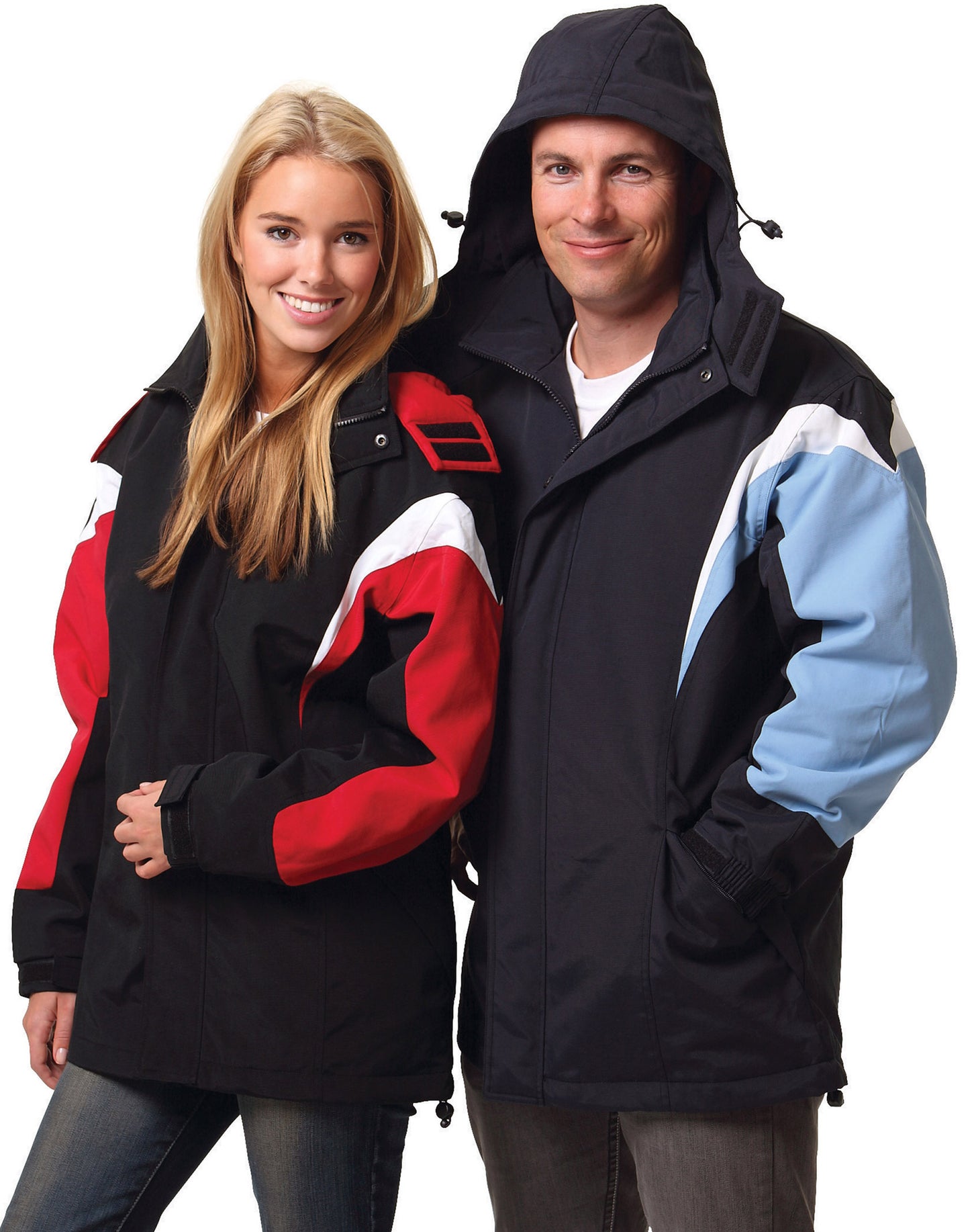 [JK28] bathurst tri-color jacket with hood