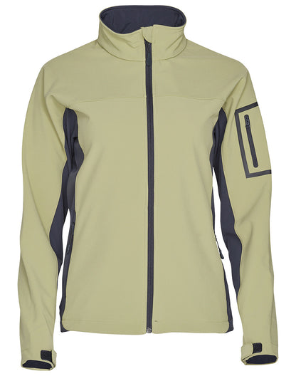 [JK32] Ladies’ Contrast Softshell Jacket
