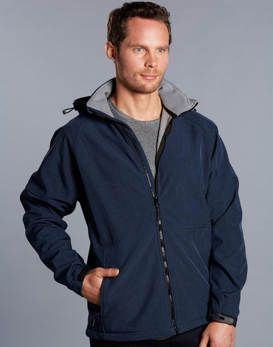 [JK33] Men's Softshell Full Zip Hoodie
